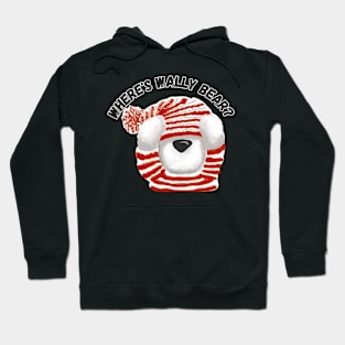 Where's Wally Bear? Christmas Humor Hoodie